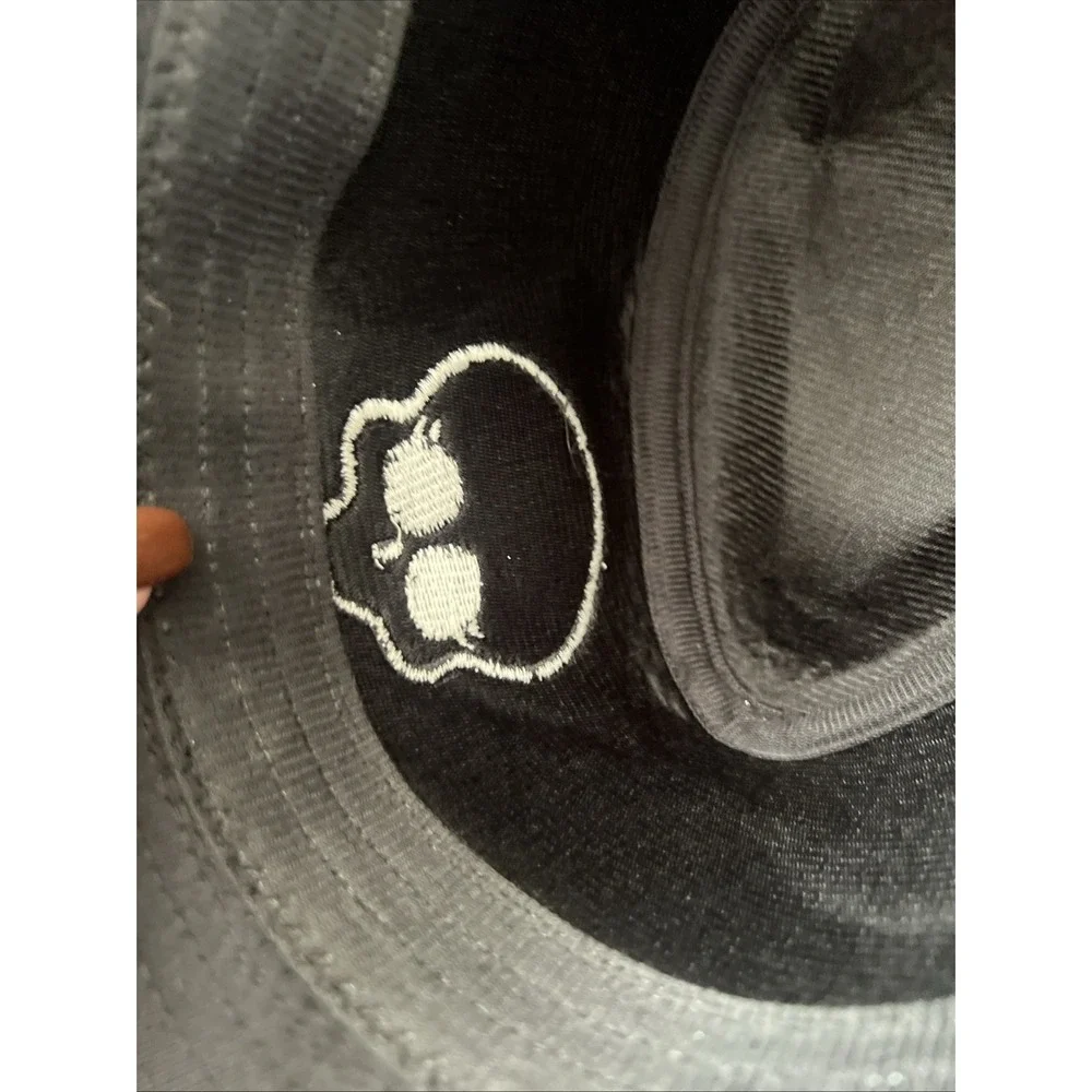 Monster High‎ Black Fedora Hat 2012 Skull Bow Sparkle 2012 Costume Dress Up EUC